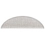 Alfombrilla autoadhesiva escalera sisal 30uds Platina 56x17x3cm