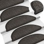 Alfombra autoadhesiva escalera sisal 30 uds antracita