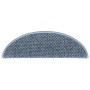 Alfombra autoadhesiva escalera sisal 30 uds 56x17x3 cm azul