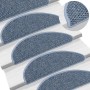Alfombra autoadhesiva escalera sisal 30 uds 56x17x3 cm azul