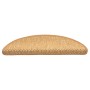 Alfombra autoadhesiva escalera sisal 30 uds 56x17x3 cm sisal