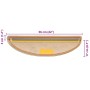 Alfombra autoadhesiva escalera sisal 30 uds 56x17x3 cm sisal