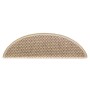 Alfombra autoadhesiva escalera sisal 30 uds 56x17x3 cm arena