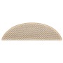 Alfombra autoadhesiva escalera sisal 30 uds 56x17x3 cm Berber