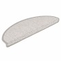 Alfombra autoadhesiva escalera sisal 30 uds 65x21x4 cm Platina