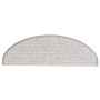 Alfombra autoadhesiva escalera sisal 30 uds 65x21x4 cm Platina
