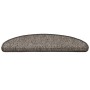 Alfombra autoadhesiva escalera sisal 30 uds marrón beige