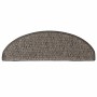 Alfombra autoadhesiva escalera sisal 30 uds marrón beige