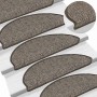 Alfombra autoadhesiva escalera sisal 30 uds marrón beige