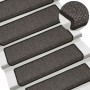 Alfombra autoadhesiva escalera sisal 30 uds 65x21x4cm antracita