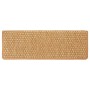 Alfombra autoadhesiva escalera sisal 30 uds 65x21x4 cm Orange