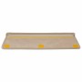 Alfombra autoadhesiva escalera sisal 30 uds 65x21x4 cm arena