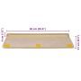 Alfombra autoadhesiva escalera sisal 30 uds beige claro
