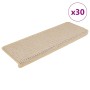 Alfombra autoadhesiva escalera sisal 30 uds 65x21x4 cm Berber