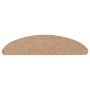 Alfombrilla autoadhesiva escalera 30 uds beige 56x17x3 cm