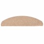 Alfombrilla autoadhesiva escalera 20 uds beige 65x22,5x3,5 cm