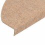Alfombrilla autoadhesiva escalera 30 uds beige 65x22,5x3,5 cm en Alfombrillas para escalones | Comprar online en Foro24