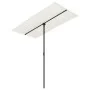 Gartenschirm mit sandweißem Aluminiummast 180x110cm von vidaXL, Sonnenschirme - Ref: Foro24-47329, Preis: 41,61 €, Rabatt: %