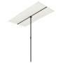 Gartenschirm mit sandweißem Aluminiummast 180x110cm von vidaXL, Sonnenschirme - Ref: Foro24-47329, Preis: 42,42 €, Rabatt: %