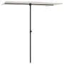 Gartenschirm mit sandweißem Aluminiummast 180x110cm von vidaXL, Sonnenschirme - Ref: Foro24-47329, Preis: 42,42 €, Rabatt: %