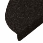 Alfombrilla autoadhesiva escalera 30 uds antracita 56x17x3 cm