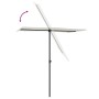 Gartenschirm mit sandweißem Aluminiummast 180x110cm von vidaXL, Sonnenschirme - Ref: Foro24-47329, Preis: 42,42 €, Rabatt: %