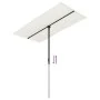 Gartenschirm mit sandweißem Aluminiummast 180x110cm von vidaXL, Sonnenschirme - Ref: Foro24-47329, Preis: 41,61 €, Rabatt: %