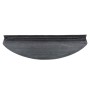 Alfombrilla autoadhesiva escalera 30 uds negro 65x22,5x3,5 cm