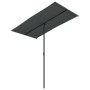 Sombrilla de jardín palo de aluminio gris antracita 180x110 cm de vidaXL, Sombrillas - Ref: Foro24-47330, Precio: 42,42 €, De...