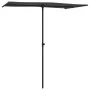 Sombrilla de jardín palo de aluminio gris antracita 180x110 cm de vidaXL, Sombrillas - Ref: Foro24-47330, Precio: 42,42 €, De...