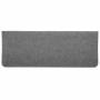 Alfombrilla autoadhesiva escalera 30 uds gris 65x24,5x3,5 cm