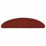 Alfombrilla autoadhesiva escalera 30 uds rojo 56x17x3 cm