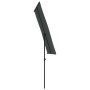 Sombrilla de jardín palo de aluminio gris antracita 180x110 cm de vidaXL, Sombrillas - Ref: Foro24-47330, Precio: 42,42 €, De...