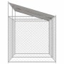 Jaula para perro Plateado 400 x 200 x 256 cm Acero Galvanizado en Casetas y cercados para perros | Comprar online en Foro24