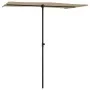 Sombrilla de jardín con palo de aluminio gris taupe 180x110 cm de vidaXL, Sombrillas - Ref: Foro24-47331, Precio: 41,55 €, De...