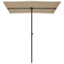 Garden umbrella with taupe gray aluminum pole 180x110 cm by vidaXL, Umbrellas - Ref: Foro24-47331, Price: 46,28 €, Discount: %
