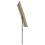 Sombrilla de jardín con palo de aluminio gris taupe 180x110 cm de vidaXL, Sombrillas - Ref: Foro24-47331, Precio: 41,55 €, De...