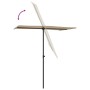 Garden umbrella with taupe gray aluminum pole 180x110 cm by vidaXL, Umbrellas - Ref: Foro24-47331, Price: 46,28 €, Discount: %