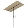 Sombrilla de jardín con palo de aluminio gris taupe 180x110 cm de vidaXL, Sombrillas - Ref: Foro24-47331, Precio: 41,55 €, De...