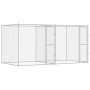Jaula para perro Plateado 400 x 200 x 200 cm Acero Galvanizado en Casetas y cercados para perros | Comprar online en Foro24