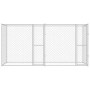 Jaula para perro Plateado 400 x 200 x 200 cm Acero Galvanizado en Casetas y cercados para perros | Comprar online en Foro24