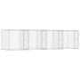 Jaula para perro Plateado 800 x 200 x 200 cm Acero Galvanizado en Casetas y cercados para perros | Comprar online en Foro24