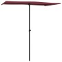 Gartenschirm mit burgunderrotem Aluminiummast 180x110cm von vidaXL, Sonnenschirme - Ref: Foro24-47332, Preis: 61,29 €, Rabatt: %