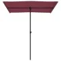 Garden umbrella with burgundy red aluminum pole 180x110cm by vidaXL, Umbrellas - Ref: Foro24-47332, Price: 52,25 €, Discount: %