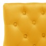 Sillas de comedor 2 unidades de terciopelo amarillo