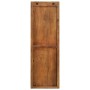 Percheros de pared 2 uds madera maciza reciclada 36x3x110 cm
