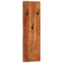 Percheros de pared 2 uds madera maciza de acacia 36x3x110 cm