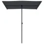 Garden umbrella with black aluminum pole 180x110 cm by vidaXL, Umbrellas - Ref: Foro24-47334, Price: 42,42 €, Discount: %