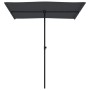 Sombrilla de jardín con palo de aluminio negro 180x110 cm de vidaXL, Sombrillas - Ref: Foro24-47334, Precio: 39,93 €, Descuen...