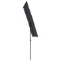Sombrilla de jardín con palo de aluminio negro 180x110 cm de vidaXL, Sombrillas - Ref: Foro24-47334, Precio: 39,93 €, Descuen...